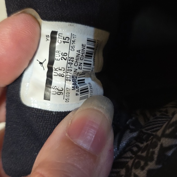 EUC Nike Air Jordan Spizike OG Hi-Top Sneakers Toddler Size 9c - Picture 3 of 10